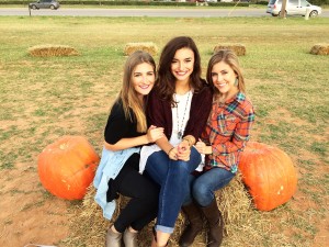 pumpkin patch with sorority friends