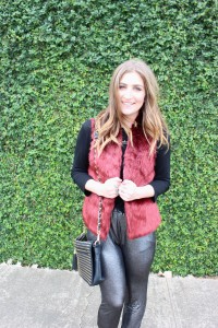 red fur vest from forever 21