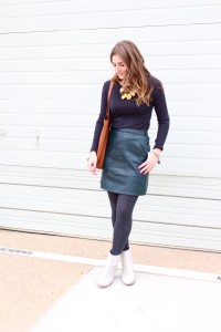 zara leather skirt super affordable