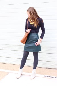 amazing quality leather skirt