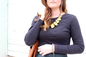 statement necklace and jewelry
