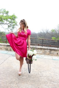 hot pink classy dress