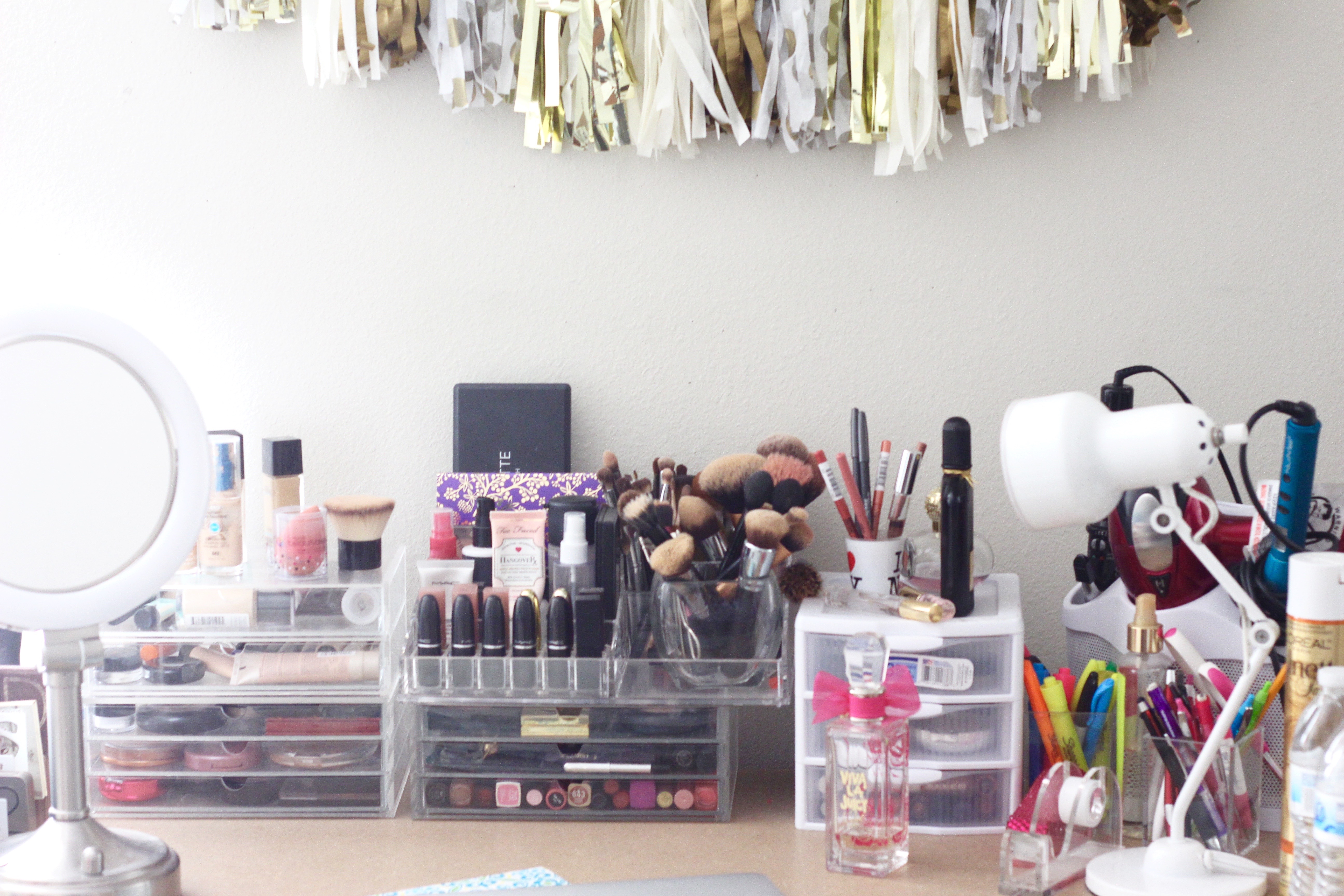 makeup station and vanity