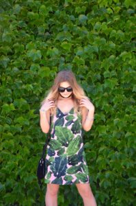 topshop leaf dress