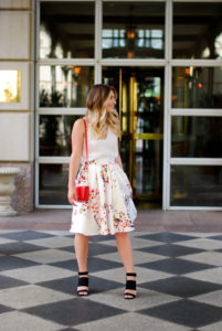 spring/summer floral skirt look | Audrey Madison Stowe Blog