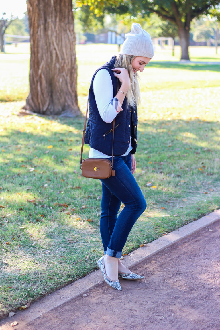 Casual Style: Burberry + A Vest - Audrey Madison Stowe