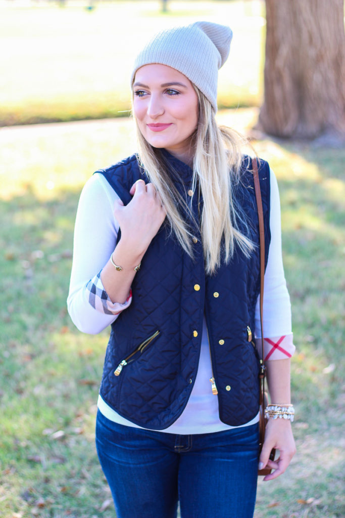 Casual Style: Burberry + A Vest - Audrey Madison Stowe