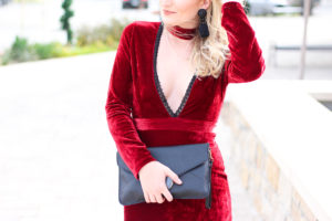 Plunging Holiday Party Dress | AMS Blog