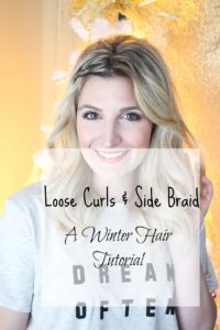 Loose Winter Curls & A Side Braid | AMS Blog