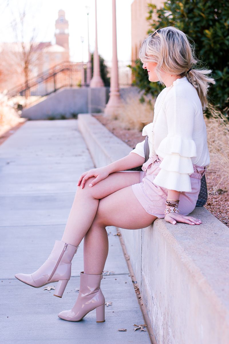 Ready For Spring and Transitioning to Shorts with a Sweater by lifestyle and fashion blogger Audrey Madison Stowe