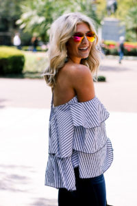 Ruffles and a Pop of Color With Restricted Shoes by Lifestyle and Fashion blogger Audrey Madison Stowe