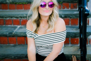 Casual Striped Top You can Wear with anything by lifestyle and fashion blogger Audrey Madison Stowe