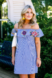 Cinco De Mayo Inspo with Embroidered Dress by lifestyle and fashion college blogger Audrey Madison Stowe