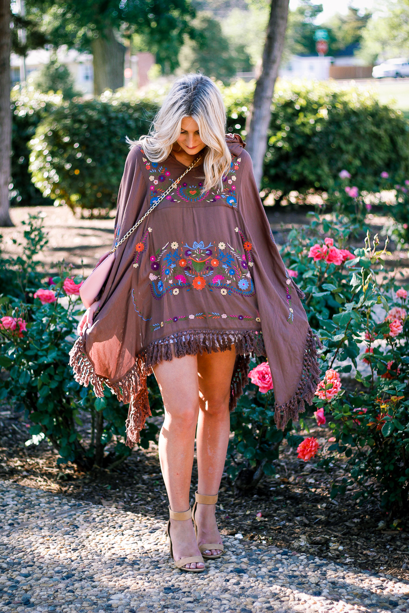 Styling A Spring Poncho by Audrey Madison Stowe lifestyle and fashion blogger