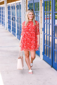 Babydoll red dress | Summer/Spring Friendly | Friday Favorites | lifestyle and fashion blogger Audrey Madison Stowe