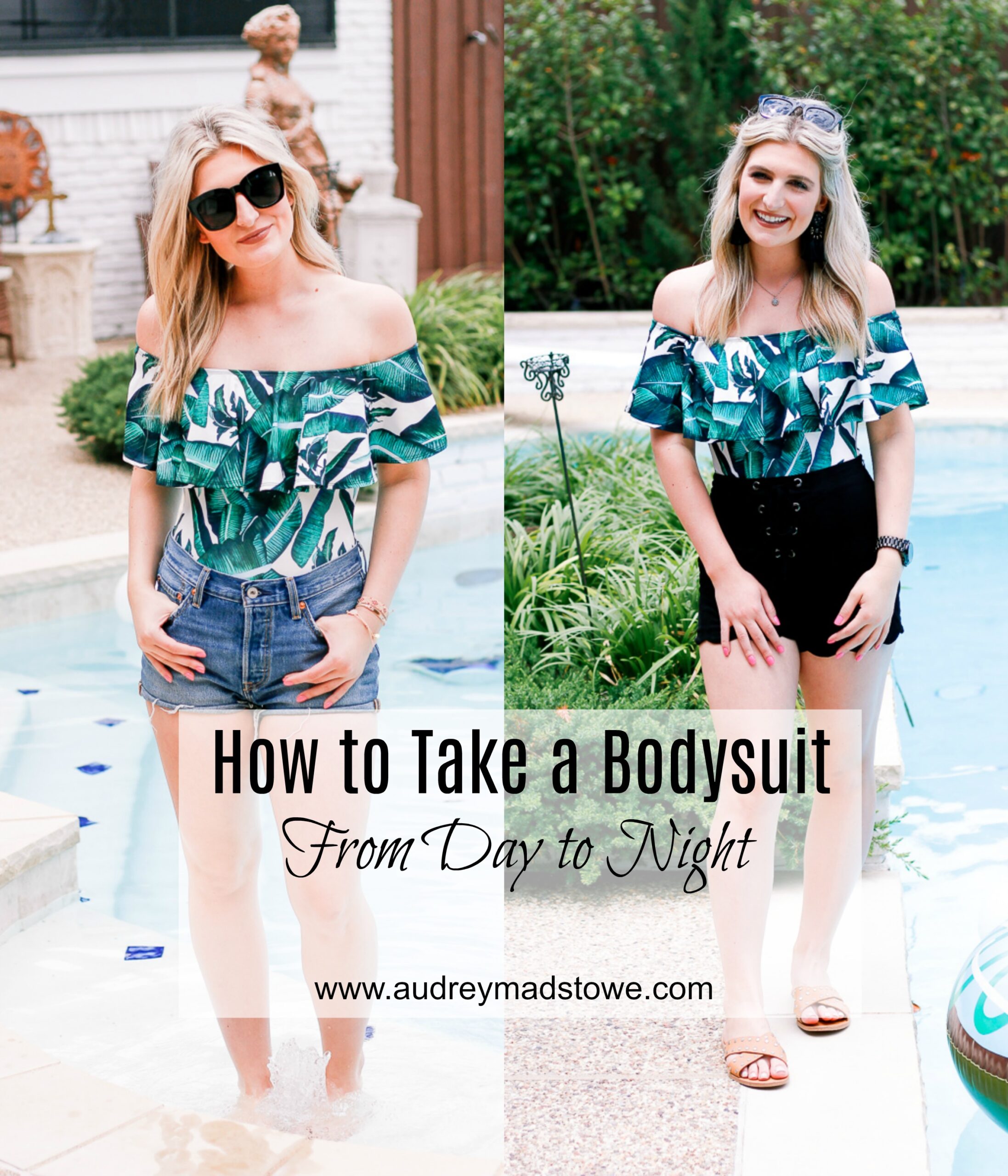 How To Take a Bodysuit from Day to Night | Shein style | Fashion and beauty blogger Audrey Madison Stowe