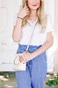 Striped Pants For Work, Church, and Play | Fashion and lifestyle blogger Audrey Madison Stowe | West Texas