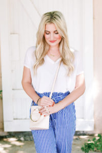 Striped Pants For Work, Church, and Play | Fashion and lifestyle blogger Audrey Madison Stowe | West Texas