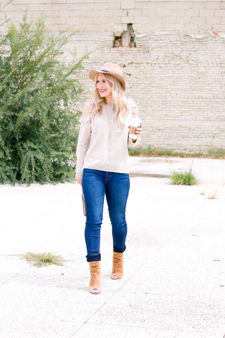 Cold Shoulder Sweaters For Fall - Audrey Madison Stowe