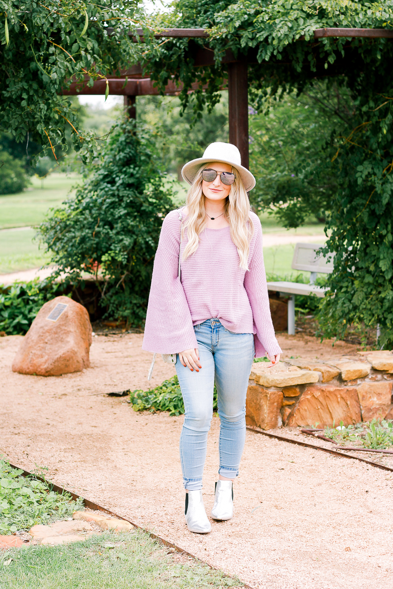 Low-Rise Jegging Jeans by DENIZEN® from Levi’s® | Purple Sweater | AMS a fashion and lifestyle blog in Lubbock Texas