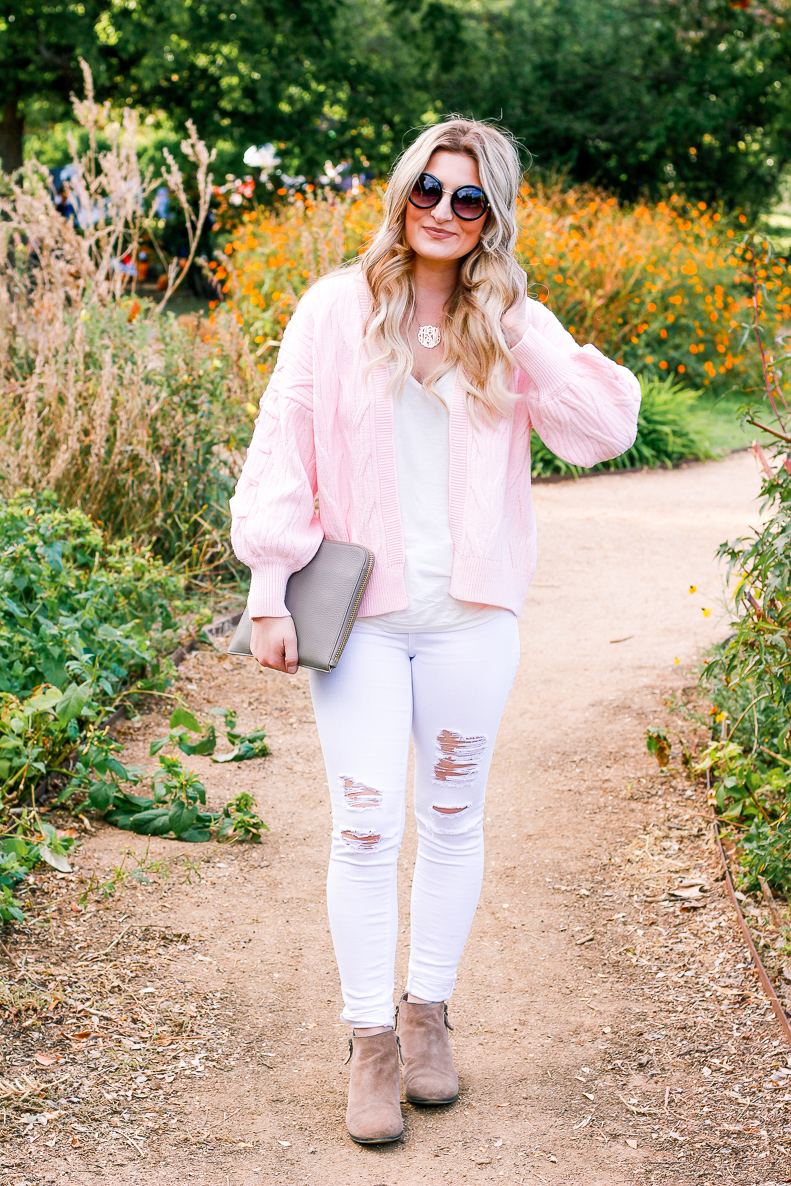 Pink Cardigan with Zaful | Fall Style | Girly things | Audrey Madison Stowe a fashion and lifestyle blogger 