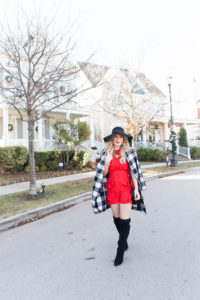 Holiday Inspired Look | Red Dress | Audrey Madison Stowe a fashion and lifestyle blog