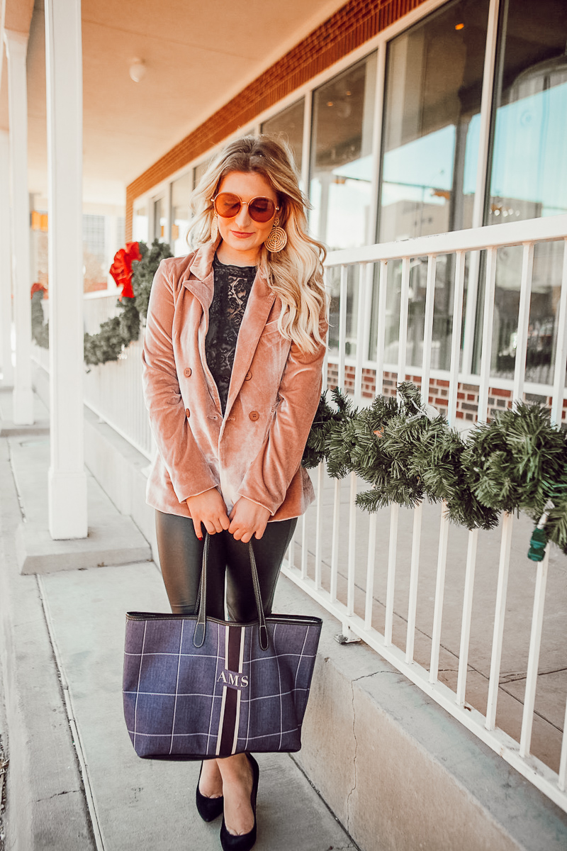 A Look Back at 2017 & Velvet Blazer by popular Texas style blogger Audrey Madstowe