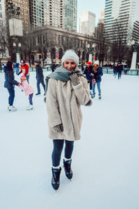 Ice Skating | Cloud Gate | Chicago Travel Diary | Audrey Madison Stowe a fashion and lifestyle blogger