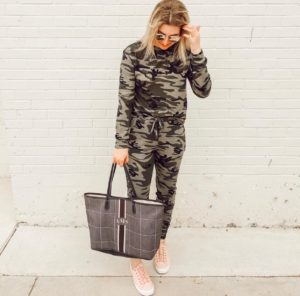 Camo lounge set | Audrey Madison Stowe a fashion and lifestyle blogger