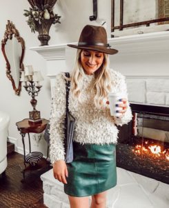 Fuzzy sweater | Audrey Madison Stowe a fashion and lifestyle blogger