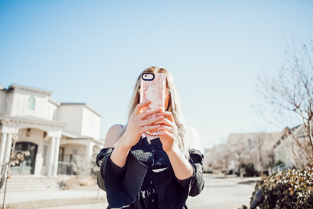 New Spring Phone Case | LuMee Light up phone case | Audrey Madison Stowe a fashion and lifestyle blogger - New Light Up iPhone Case For Spring by popular Texas style blogger Audrey Madison Stowe