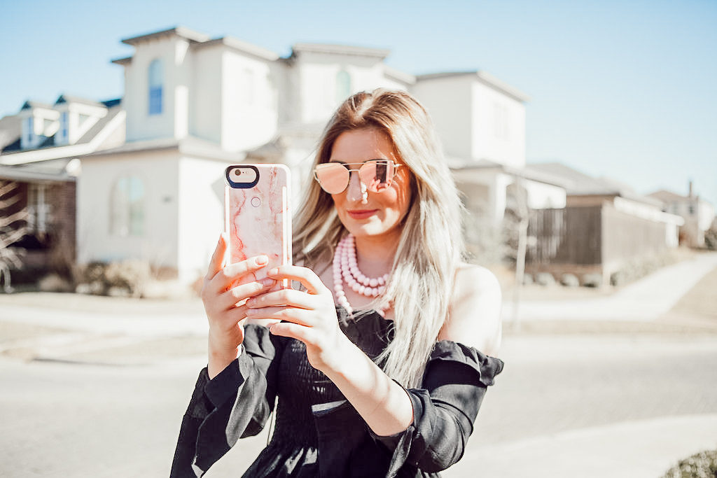 New Spring Phone Case | LuMee Light up phone case | Audrey Madison Stowe a fashion and lifestyle blogger - New Light Up iPhone Case For Spring by popular Texas style blogger Audrey Madison Stowe