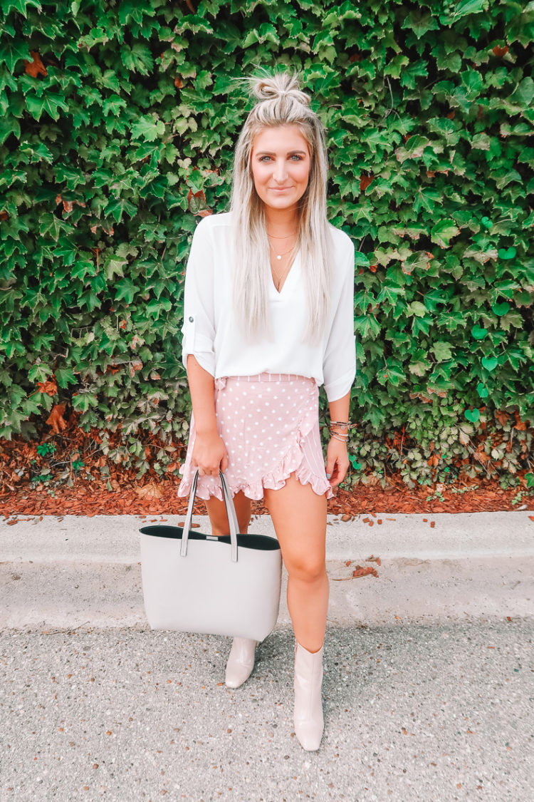 White Tunic Styled 3 Ways | Everyday Blouse - Audrey Madison Stowe