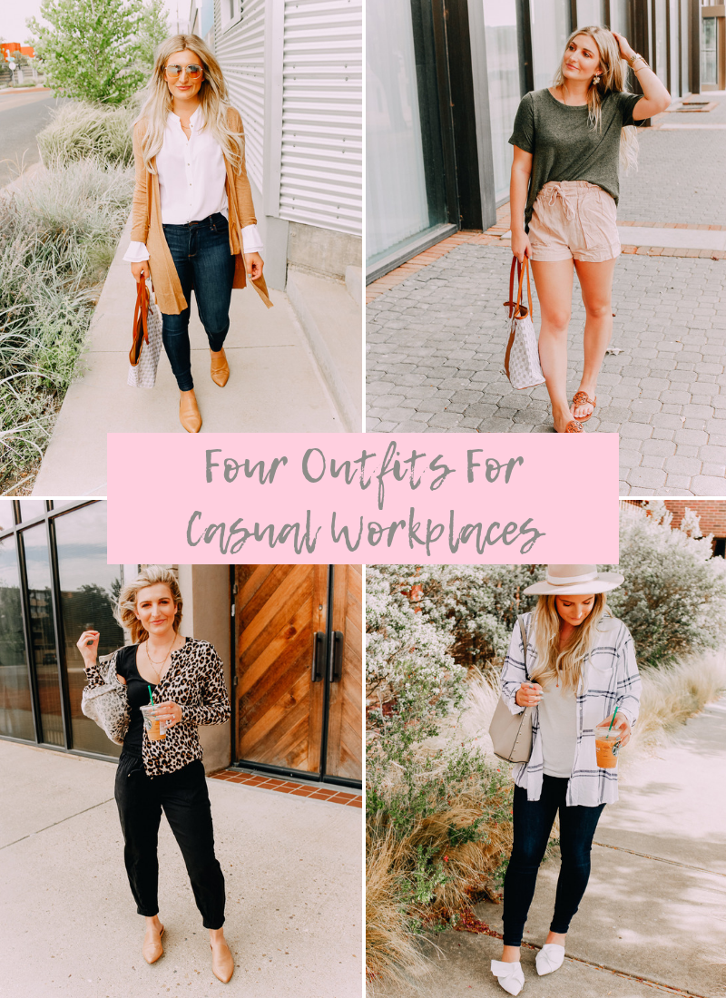 Four Easy Outfits For Casual Workplaces | What to Wear to Work | Audrey Madison Stowe a fashion and lifestyle blogger
