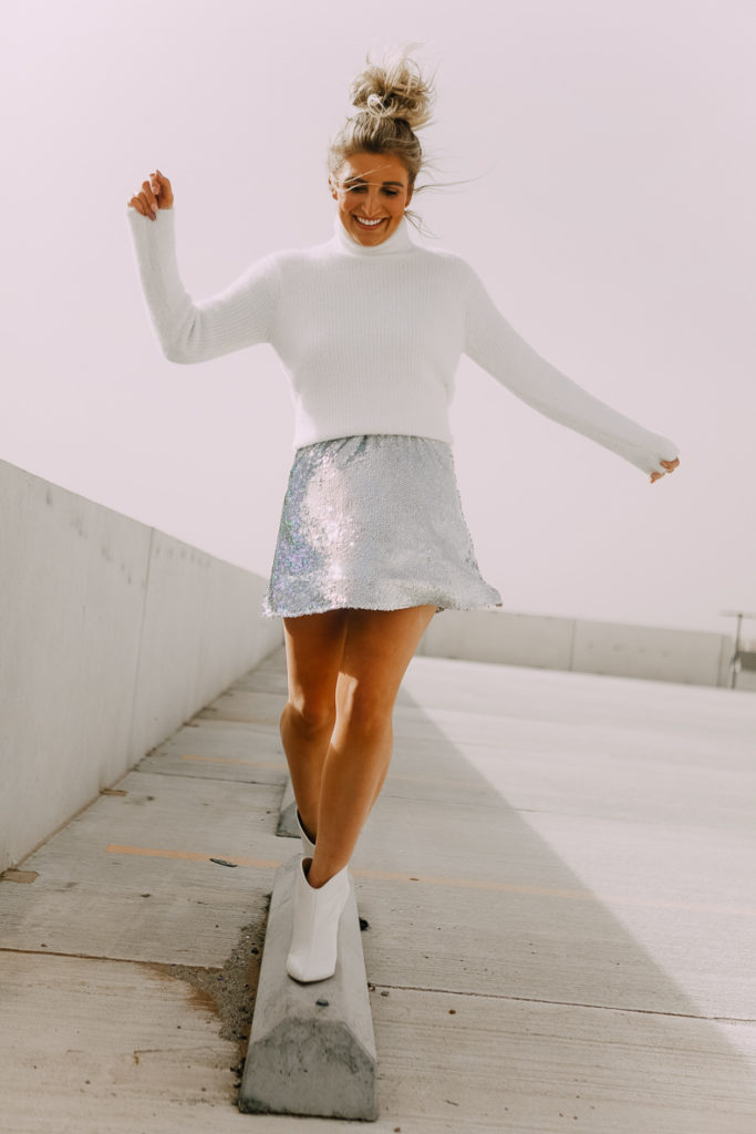New years outfit | Sparkly NYE Outfit Ideas featured by top Texas fashion blogger Audrey Madison Stowe 