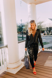 New Years Eve Lookbook | All black sequin outfit | Audrey Madison Stowe a fashion and lifestyle blogger