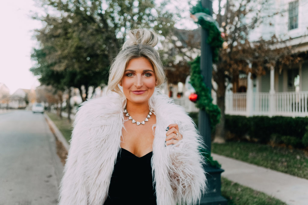Velvet Express Jumpsuit | Lookbook | The Cutest New Years Eve Looks featured by top Texas fashion blogger Audrey Madison Stowe