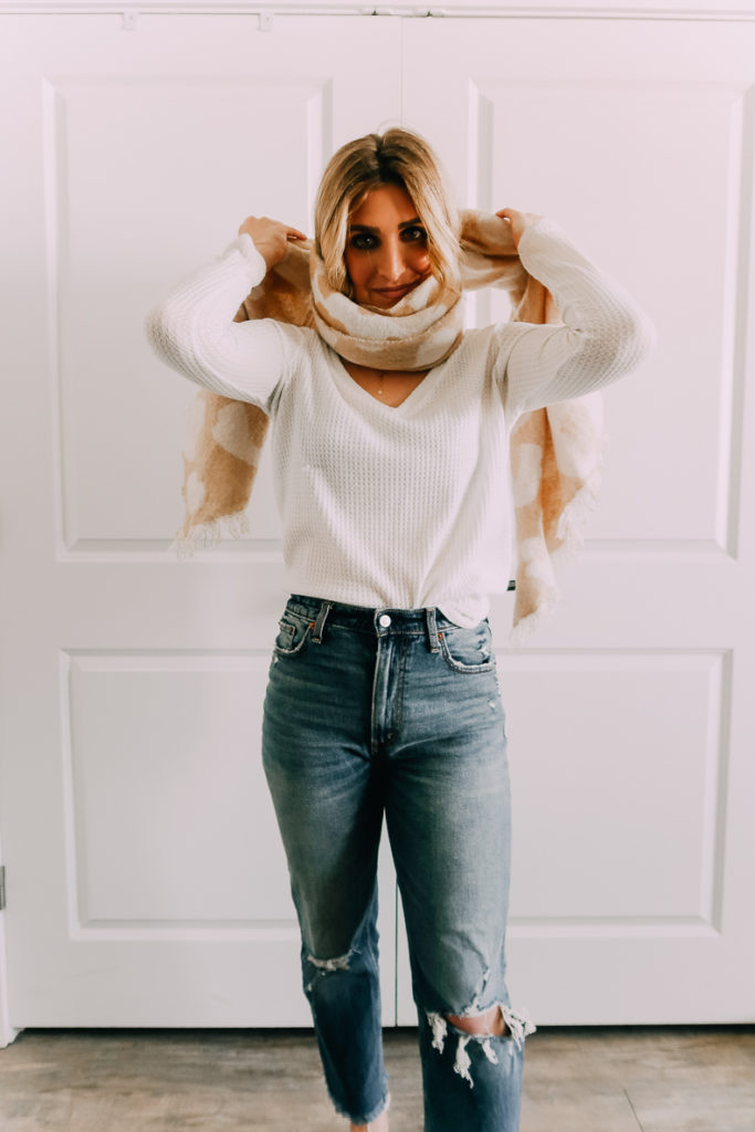 Abercrombie & Fitch | Express | Back to Basics: How To Wear A Scarf 3 Ways | featured by top Texas fashion blogger Audrey Madison Stowe