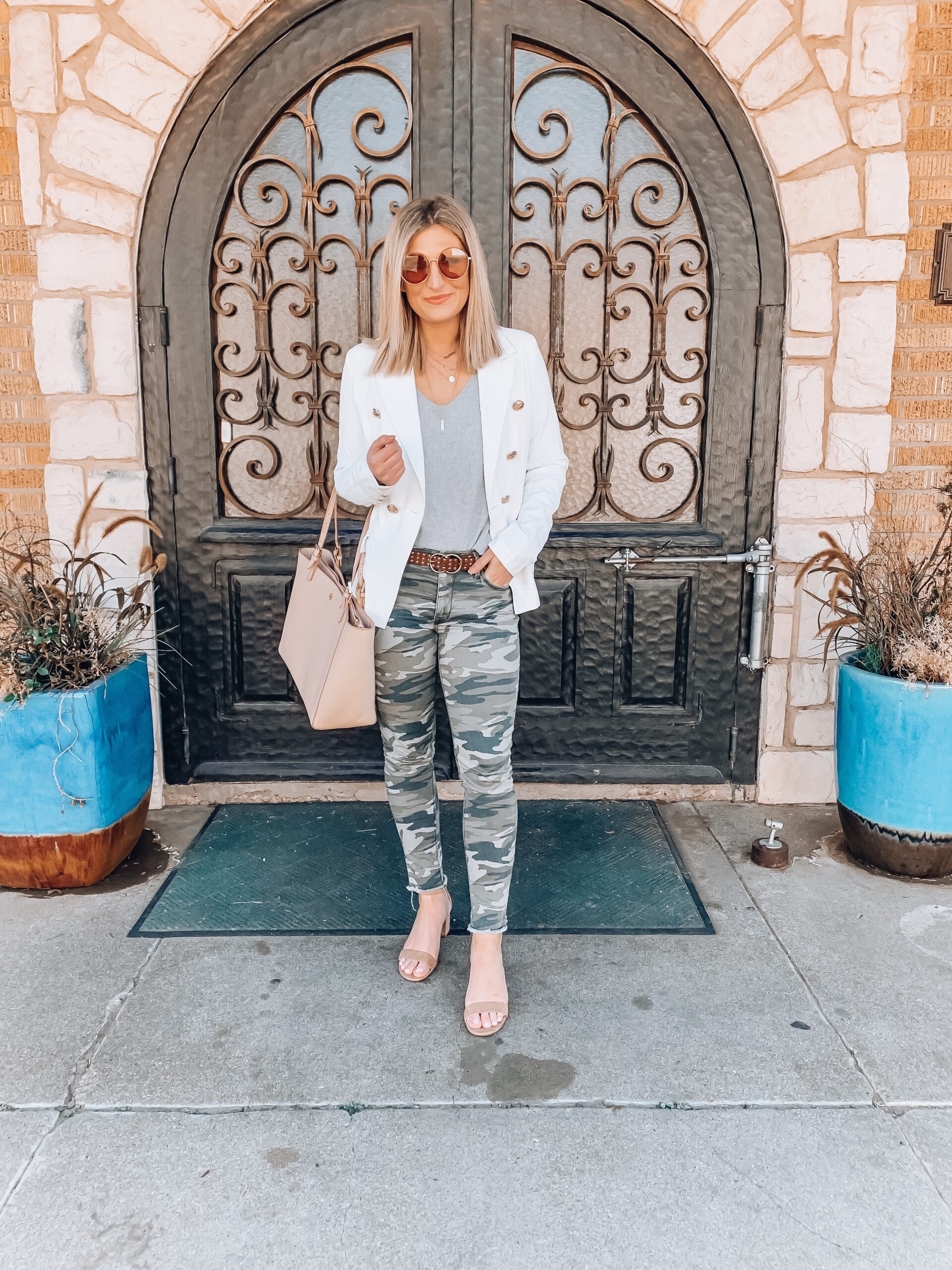 Two Ways to Style a White Blazer - Audrey Madison Stowe
