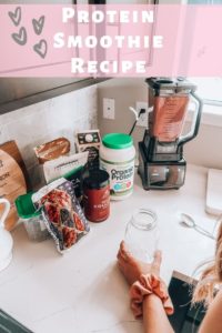 Protein Smoothie Recipe | Audrey Madison Stowe a fashion and lifestyle blogger