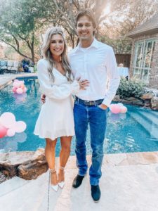 Bridal Shower Couple in White | Audrey Madison Stowe a fashion and lifestyle blogger