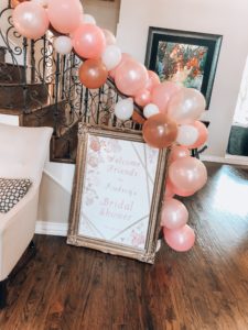 Girly Bridal Shower Welcome Sign | Audrey Madison Stowe a fashion and lifestyle blogger