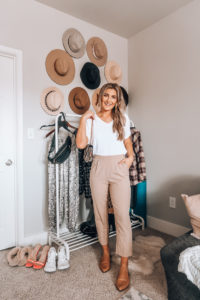 10 Ways To Style A White Tee - Work wear | Audrey Madison Stowe a fashion and lifestyle blogger in Texas
