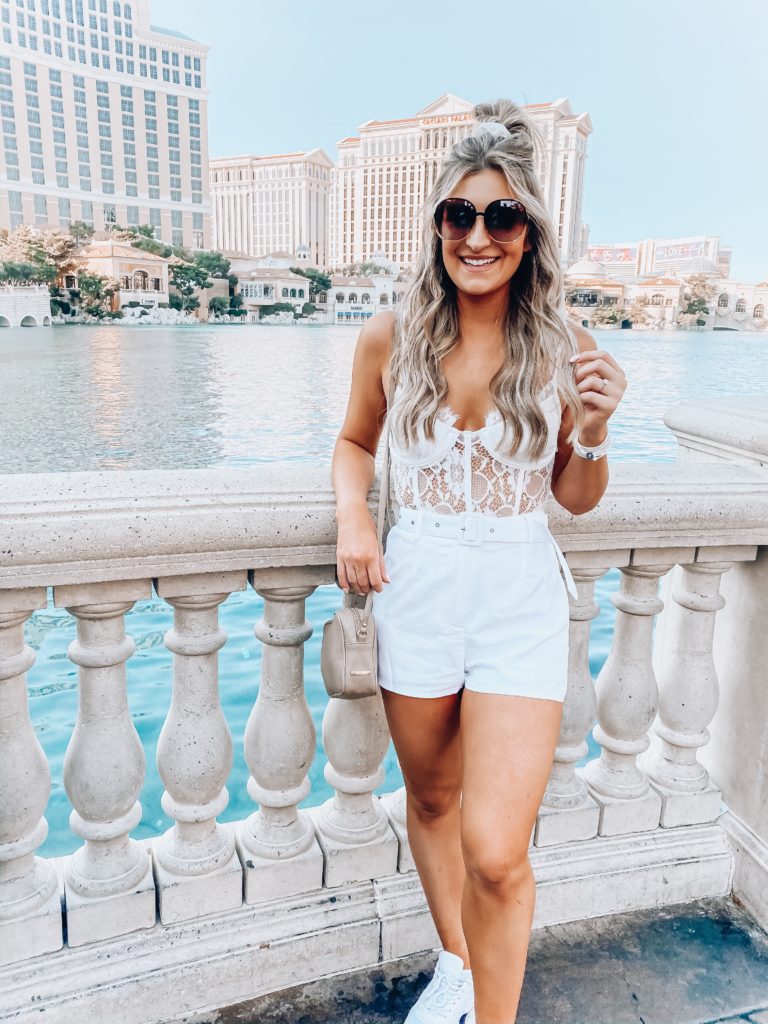Bride to Be Bachelorette Outfit | All White Vegas Bachelorette outfits