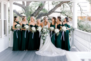 Emerald Green Bridesmaid Dresses | Birdygrey | Winter Wedding