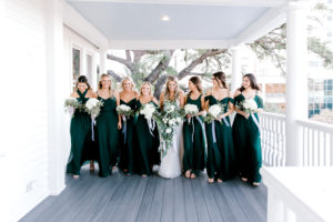 Emerald Green Bridesmaid Dresses | Birdygrey | Winter Wedding