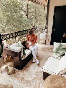 Our Outdoor Balcony Space | Audrey Madison Stowe a fashion and lifestyle blogger