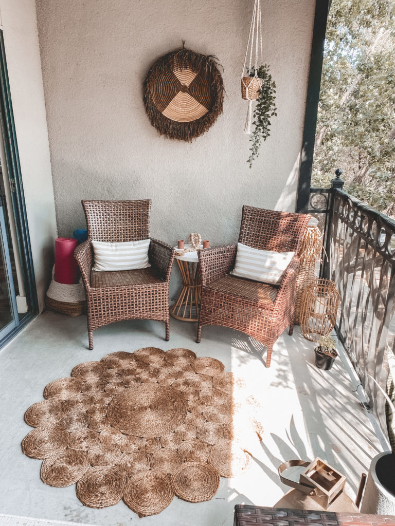 Our Outdoor Balcony Space | Audrey Madison Stowe a fashion and lifestyle blogger