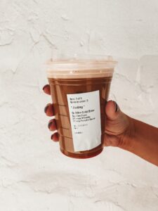 Healthier Pumpkin Spice Latte at Starbucks | Audrey Madison Stowe