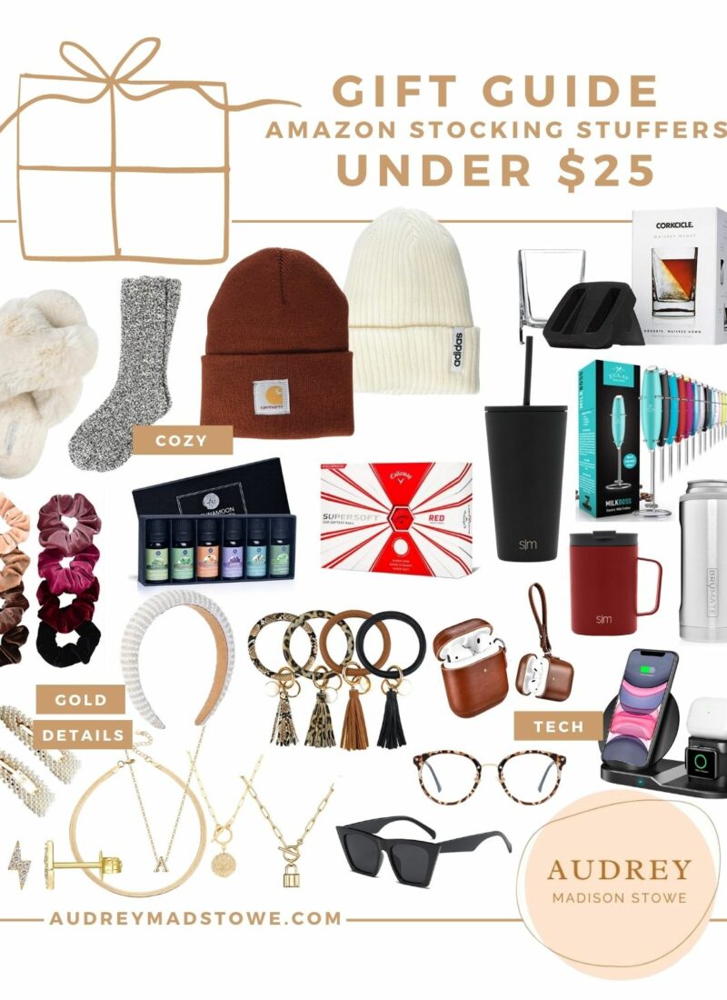 Amazon Stocking Stuffers Under $25 | Holiday Gift ideas 2020 | Audrey Madison Stowe a fashion and lifestyle blogger